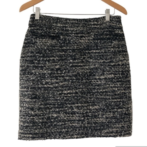 Ann Taylor 6 skirt  black gray lined - Picture 1 of 15